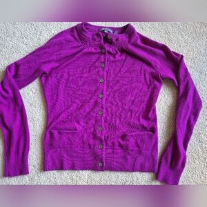 Vince Purple Cashmere Cardigan Sweater Size XS
